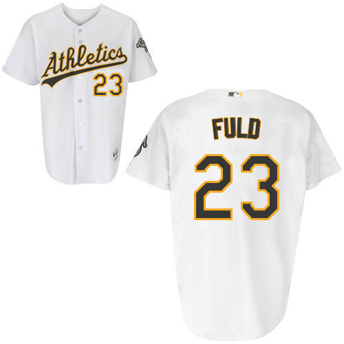 Sam Fuld #23 Youth Baseball Jersey-Oakland Athletics Authentic Home White Cool Base MLB Jersey